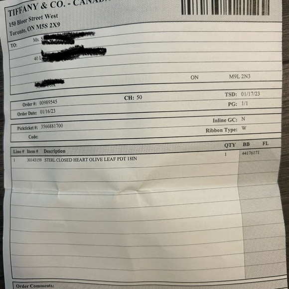 tiffany and co  olive leaf pendant - Picture 7 of 7